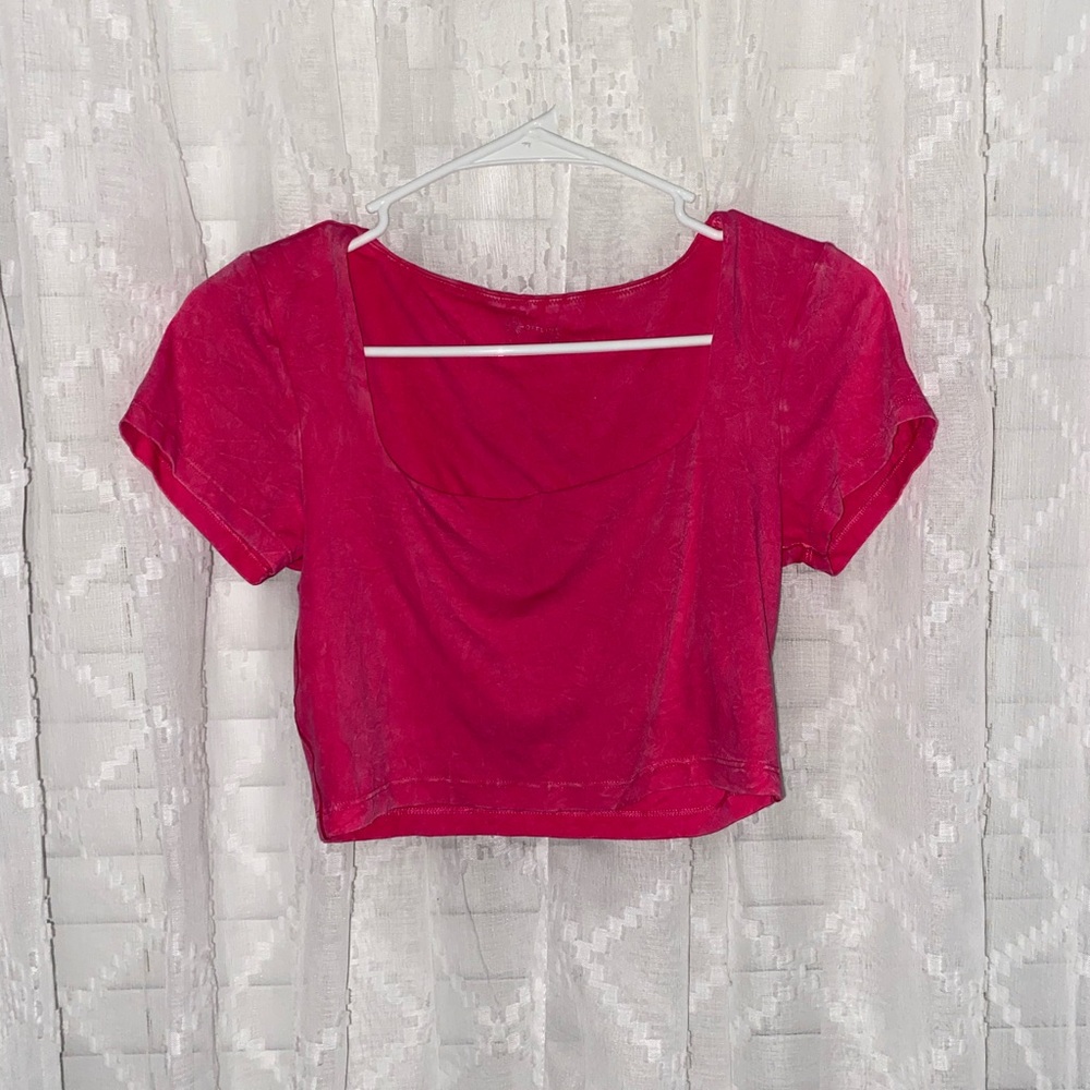NEW AERIE Offline Hot Pink Crop Top